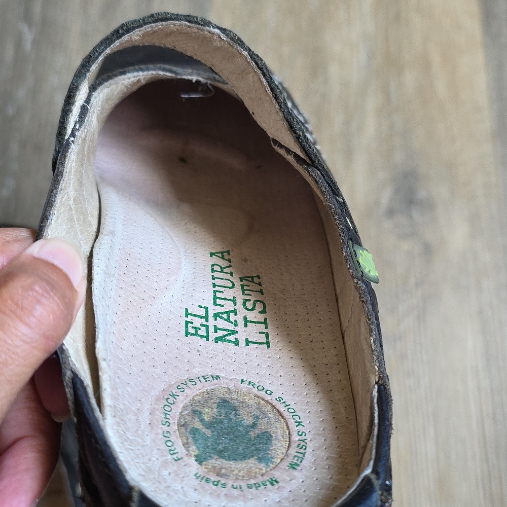 El Naturalista Black Leather Mary Jane Clogs - Picture 15 of 16